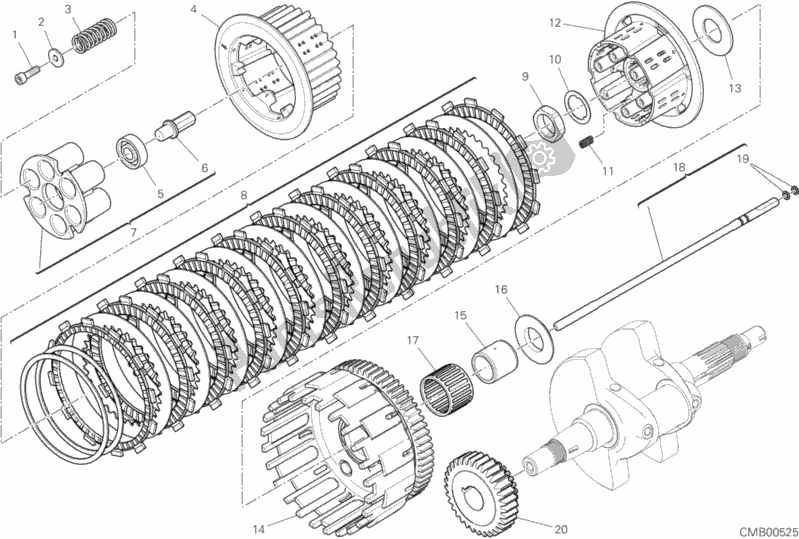 Toutes les pièces pour le Embrayage du Ducati Scrambler Icon USA 803 2019